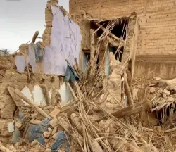 فيضان مفاجئ لواد غيّر مجراه يتسبب في انهيار عدة منازل "طينية" ضواحي الرشيدية